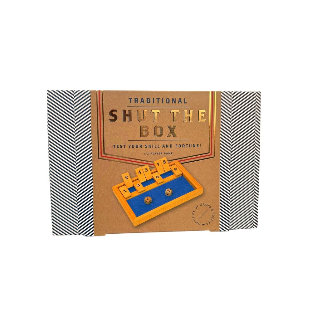 Shut the Box Game – Wooden Dice Game – New Sealed – Classic Family Fun